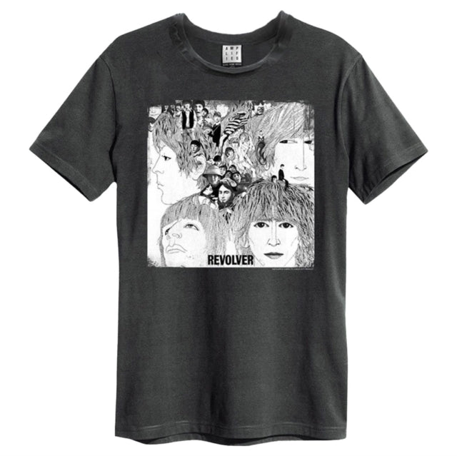 The Beatles Revolver Amplified Charcoal Medium T-Shirt