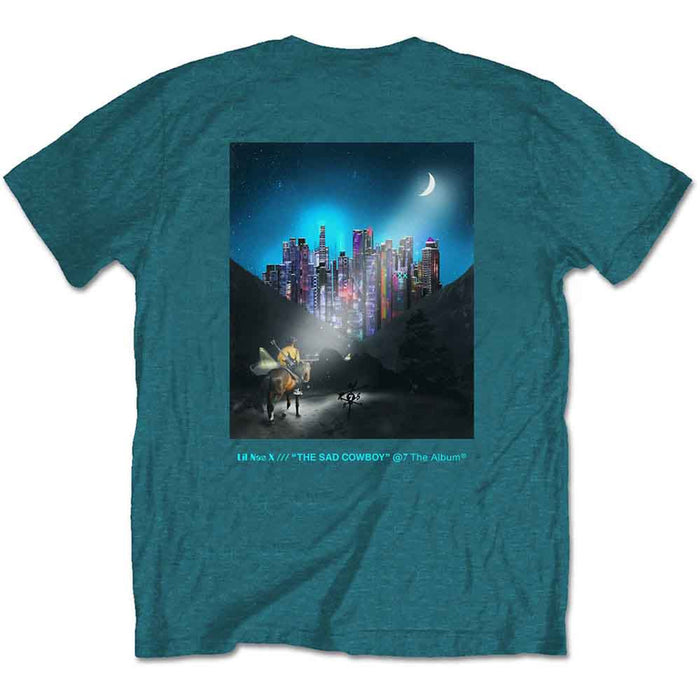 Lil Nas X Album Turquoise Blue X-Large T-Shirt