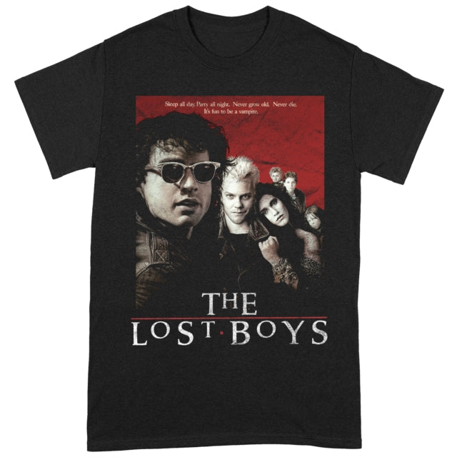 The Lost Boys Distressed Poster Black X-Large Unisex T-Shirt