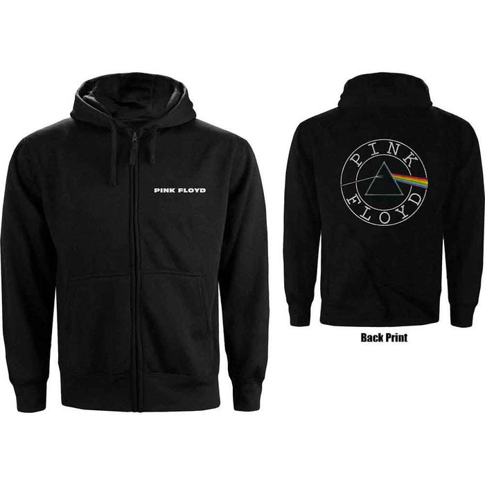 Pink Floyd Circle Logo Large Zipped Hoodie