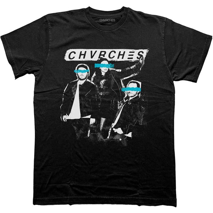 Chvrches Cut Photo Black Small Unisex T-Shirt