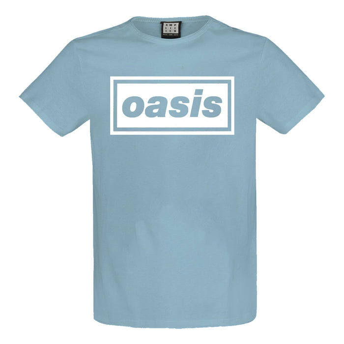 Oasis Logo Amplified Blue Small Unisex T-Shirt