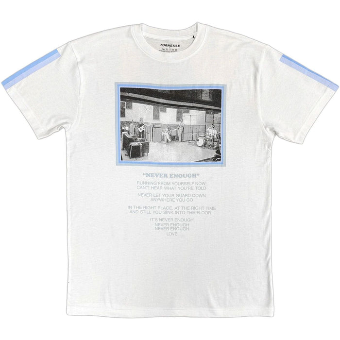 Turnstile Never Enough White X-Large T-Shirt