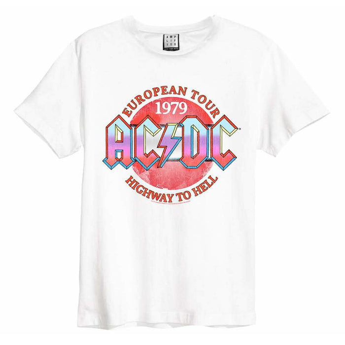 AC/DC 79 Tour Amplified Vintage White X-Large Unisex T-Shirt