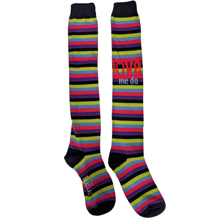 The Beatles Ladies Knee High Socks: Love Me Do (Uk Size 4 - 7)
