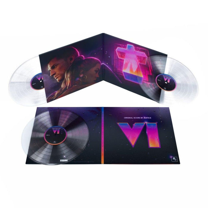 Justice Grand Theft Auto VI : Original Score by Justice Vinyl LP Crystal Clear Colour