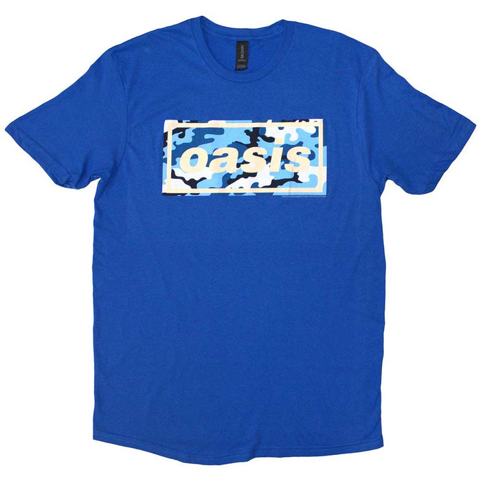 Oasis Camo Logo Blue X-Large T-Shirt