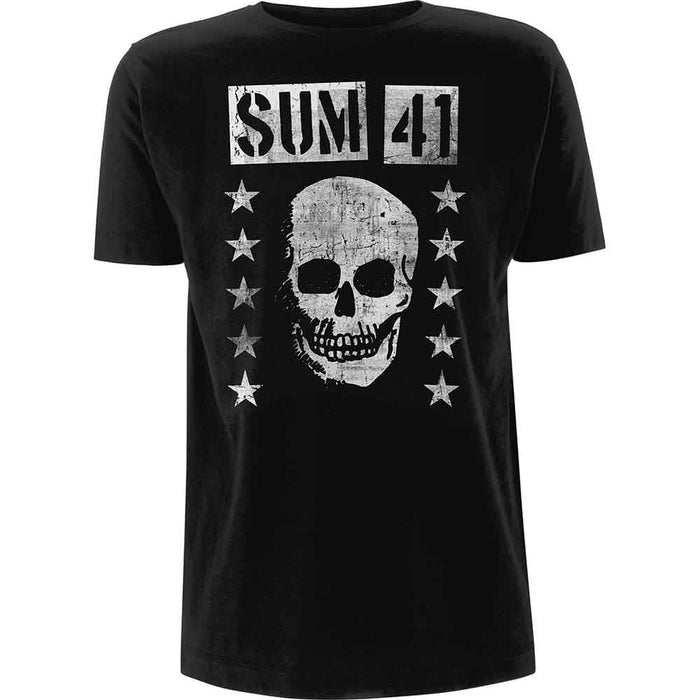 Sum 41 Grinning Skull Black Small Unisex T-Shirt