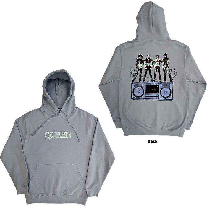 Queen Radio Ga Ga Light Blue X-Large Hoodie