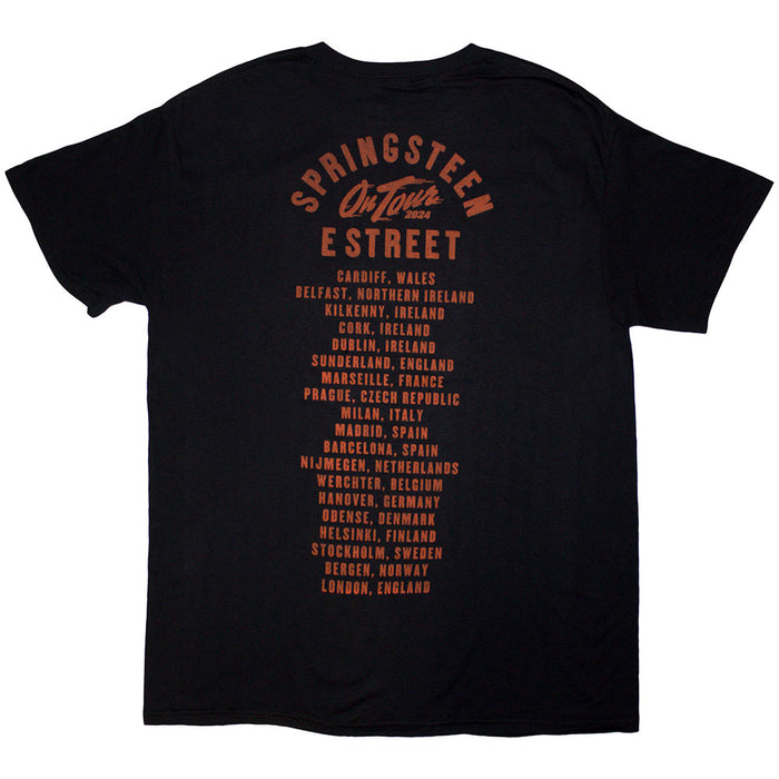 Bruce Springsteen Tour '24 E-Street Photo Black XX-Large T-Shirt