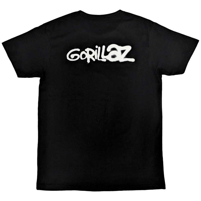 Gorillaz George Spray Black X-Large T-Shirt