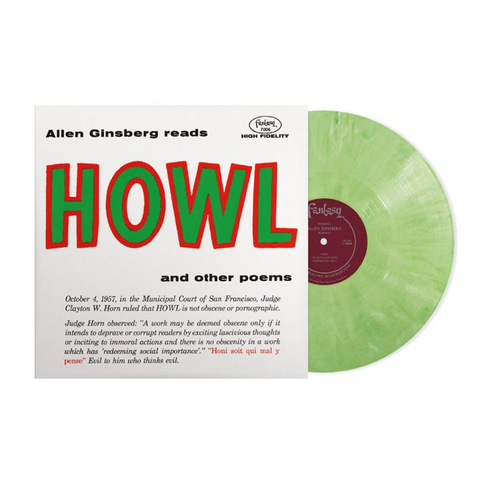 Allen Ginsberg Howl and Other Poems Vinyl LP Eco-Mix-Green Colour Due Out 04/09/26
