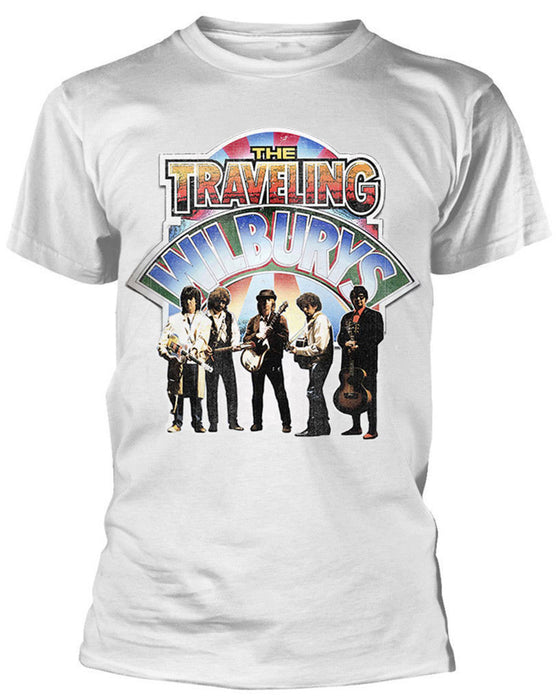 The Traveling Wilburys Band Photo White Small T-Shirt