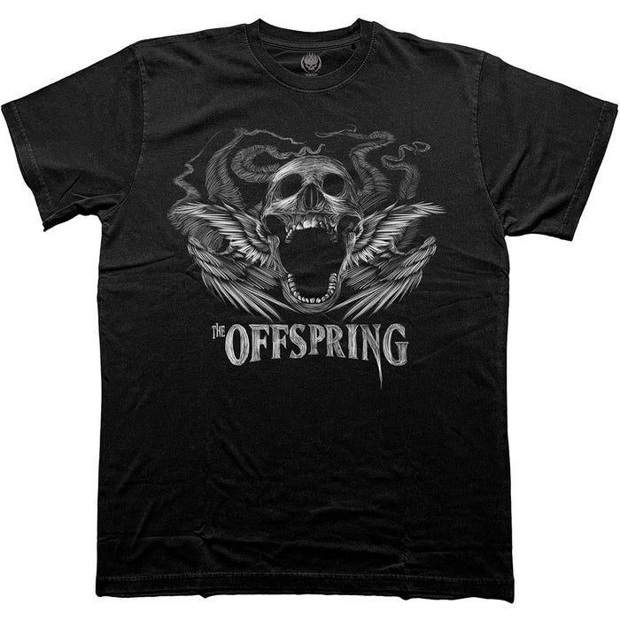 Offspring Feathered Winged Skull Black Medium Unisex T-Shirt