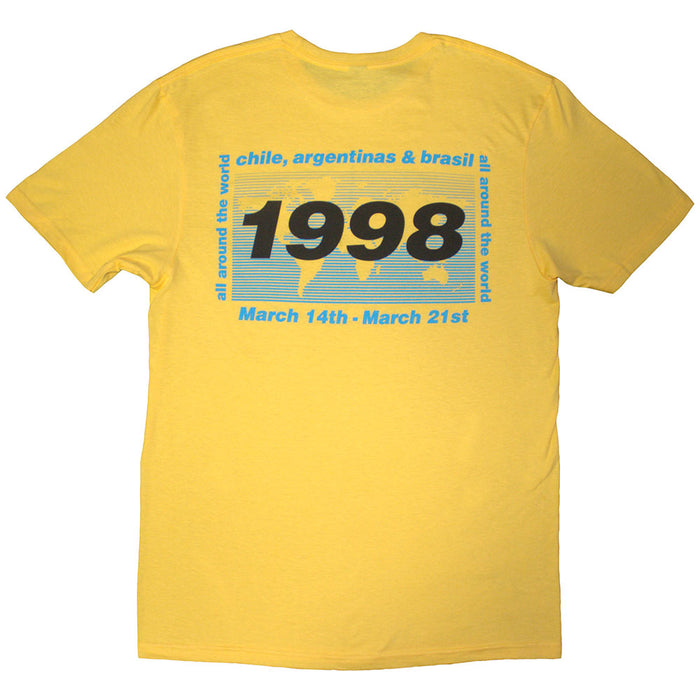 Oasis 1998 World Tour South America Yellow Medium T-Shirt