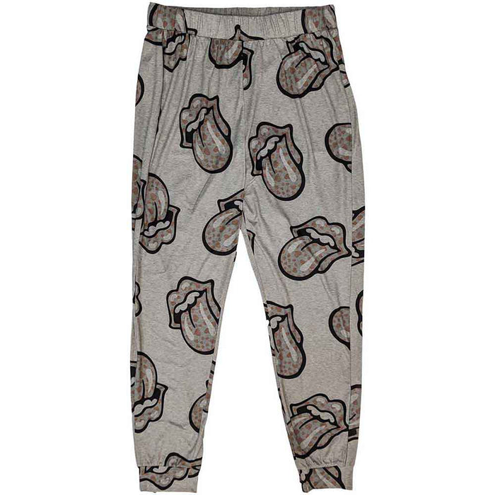 The Rolling Stones Heart Tongue Ladies Small Pyjamas