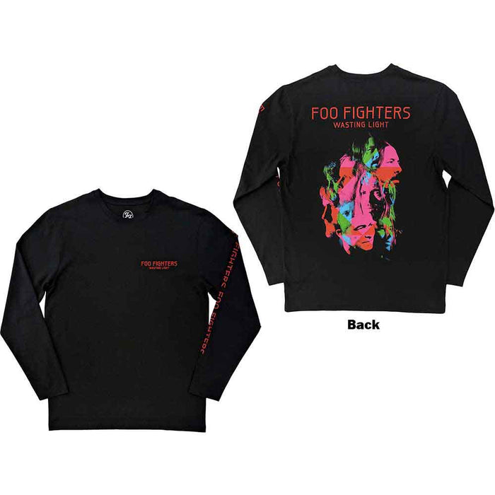 Foo Fighters Wasting Light Black Long Sleeve X-Large T-Shirt