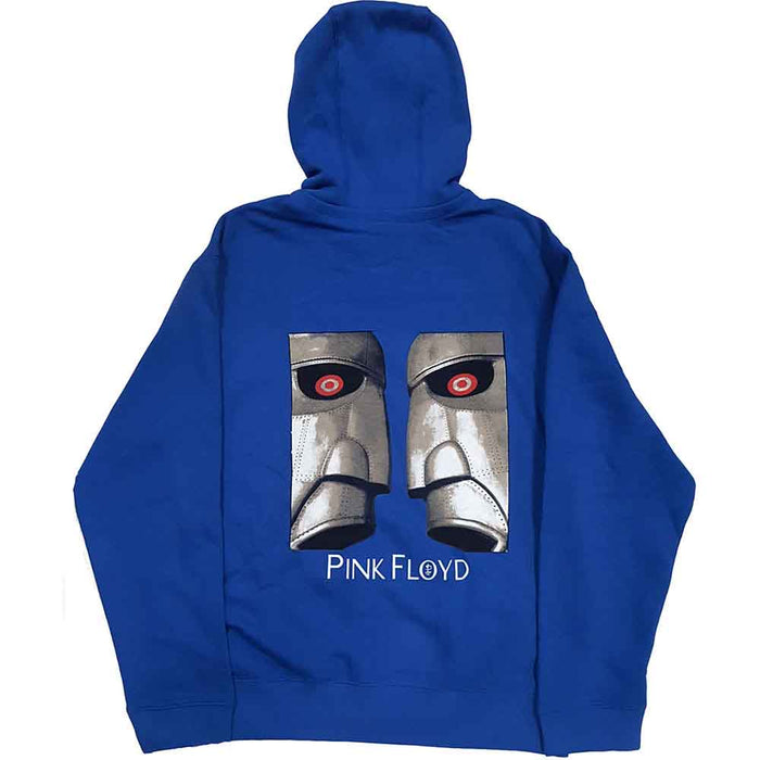 Pink Floyd Metal Heads Close Up Blue Large Hoodie