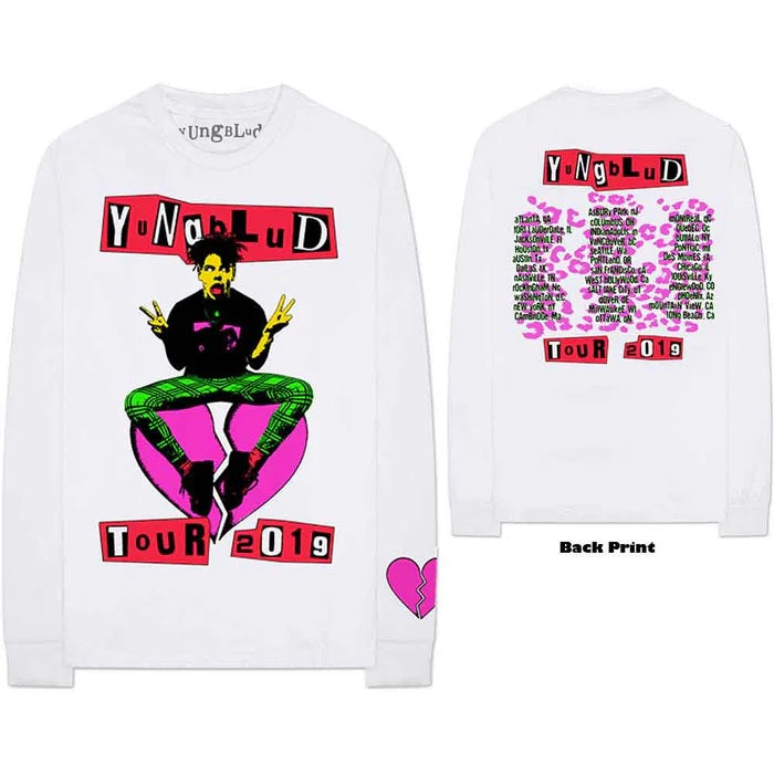 Yungblud Punker White Large Long Sleeve T-Shirt