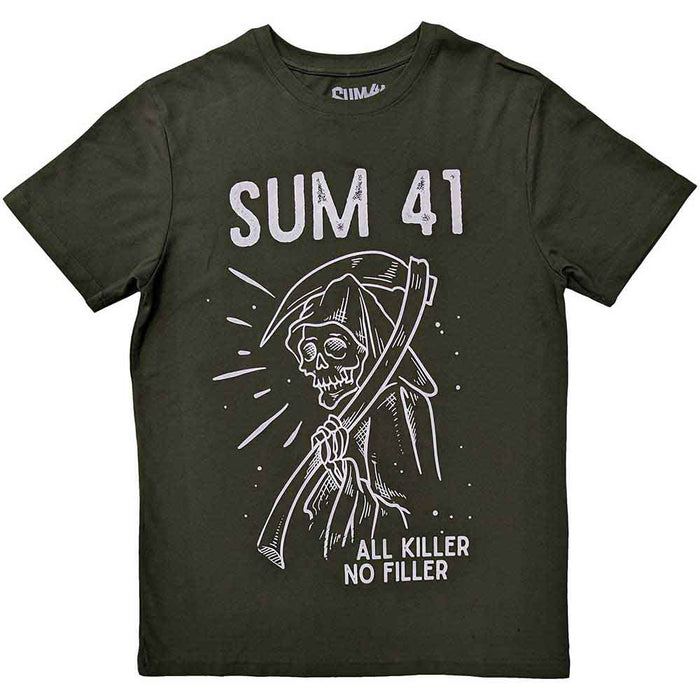 Sum 41 Reaper Green Medium Unisex T-Shirt