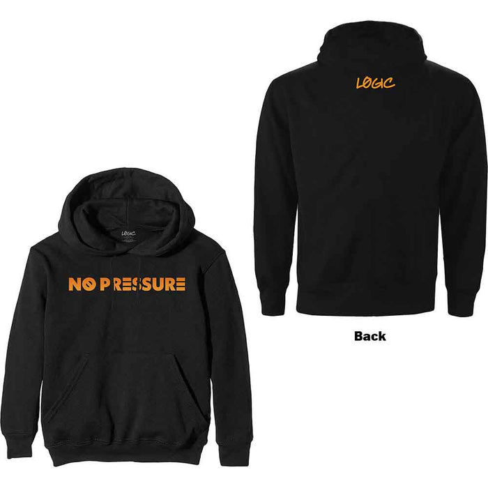 Logic No Pressure Gradient Black Large Hoodie