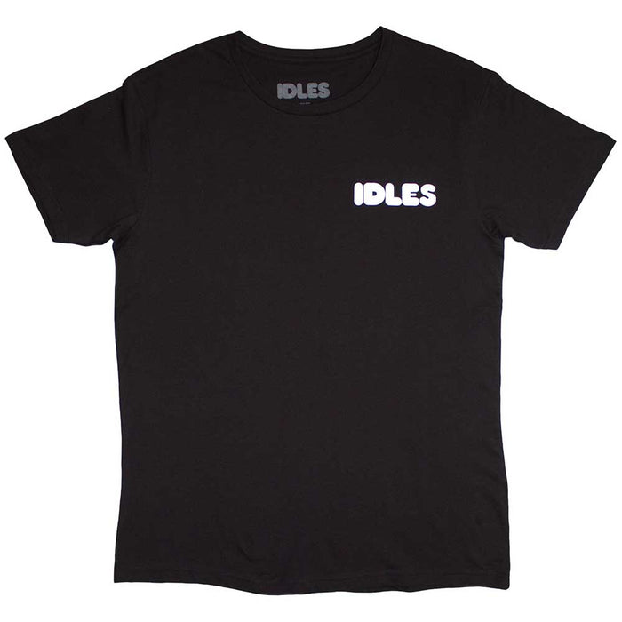 Idles Cartoon Flower Black X-Large Unisex T-Shirt