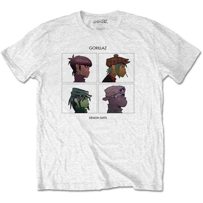 Gorillaz Demon Days White XX-Large T-Shirt