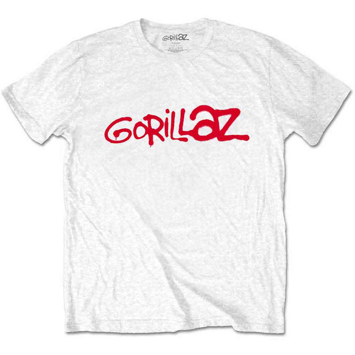 Gorillaz Logo White Medium T-Shirt