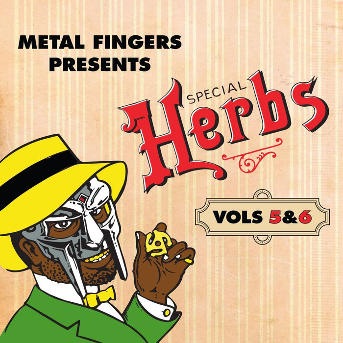 MF DOOM Metal Fingers Presents: Special Herbs Vol. 5 & 6 Vinyl LP Indies Apple Red Colour 2025