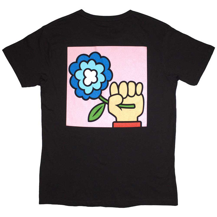 Idles Cartoon Flower Black Medium Unisex T-Shirt