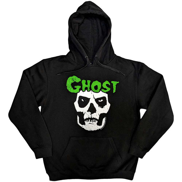 Ghost Skull Black Large Hoodie