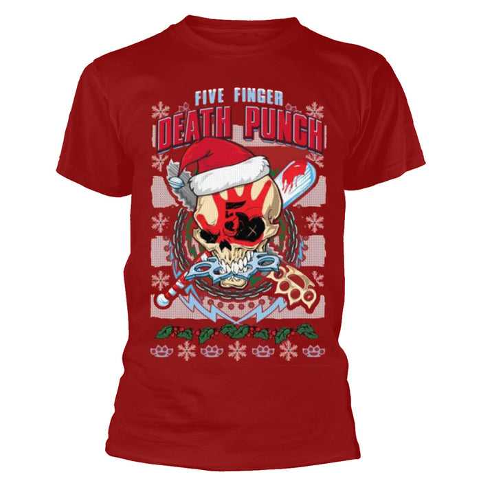 Five Finger Death Punch Zombie Kill Christmas Red Medium T-Shirt