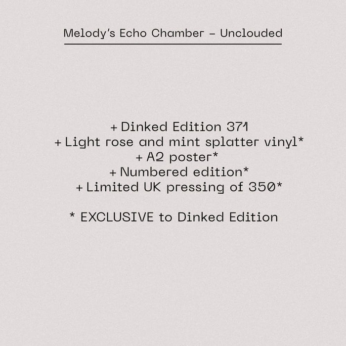 Melody’s Echo Chamber Unclouded Vinyl LP 2025 Ltd Dinked Edition #371
