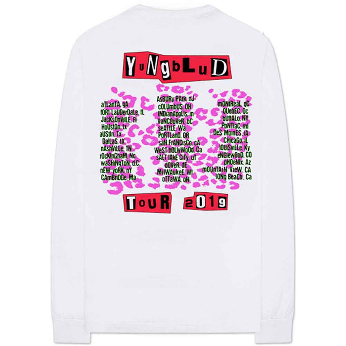Yungblud Tour White Large Long Sleeve T-Shirt