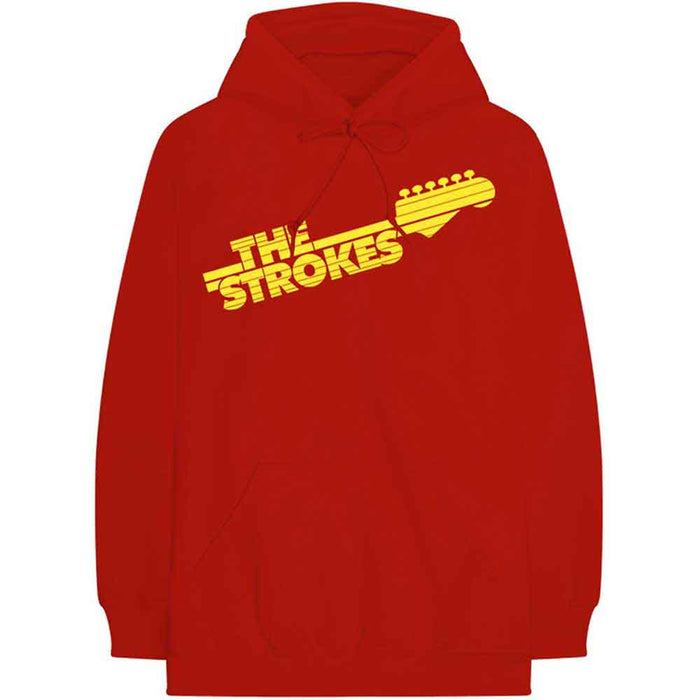 The Strokes Guitar Fret Logo Red X-Large Hoodie