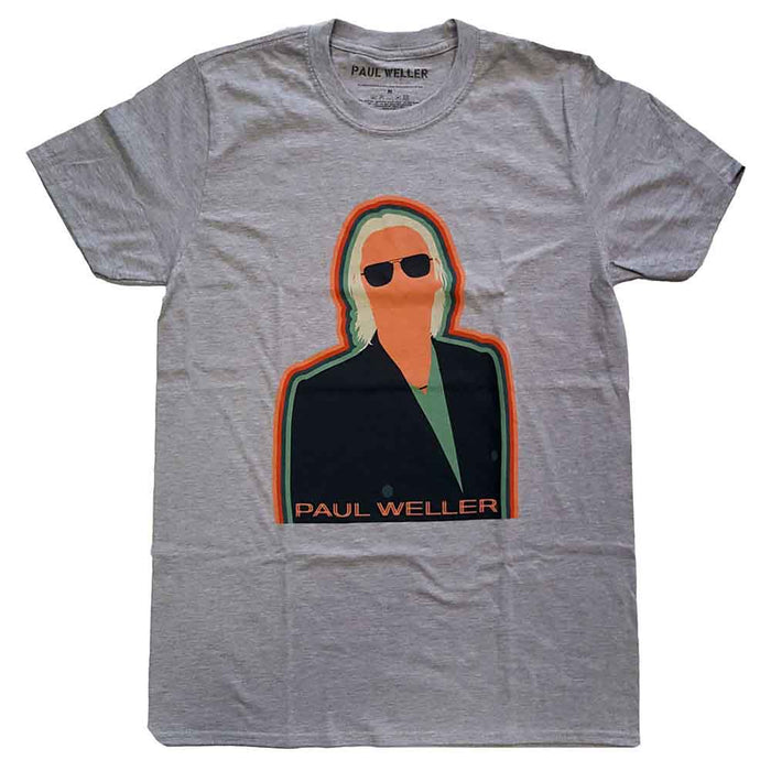 Paul Weller Illustration Key Lines Grey X-Large T-Shirt