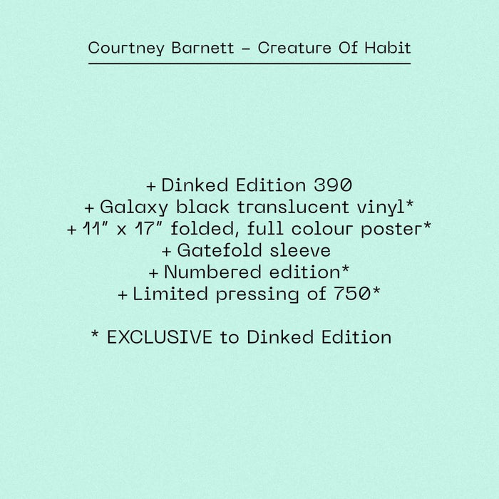 Courtney Barnett Creature Of Habit Vinyl LP 2026 Ltd Dinked Edition #390