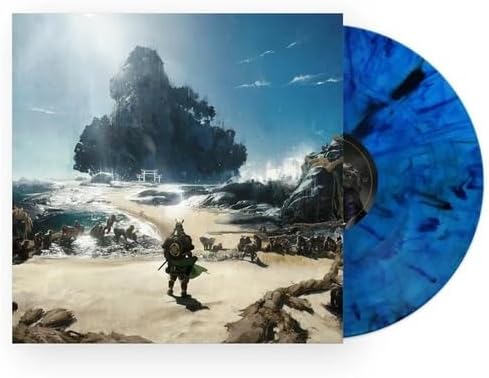 Chad Cannon & Bill Hemstapat Ghost Of Tsushima (Original Soundtrack) Vinyl LP Translucent Blue and Black Marble Colour 2022