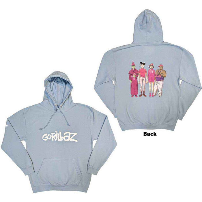 Gorillaz Cracker Island Light Blue Large Hoodie