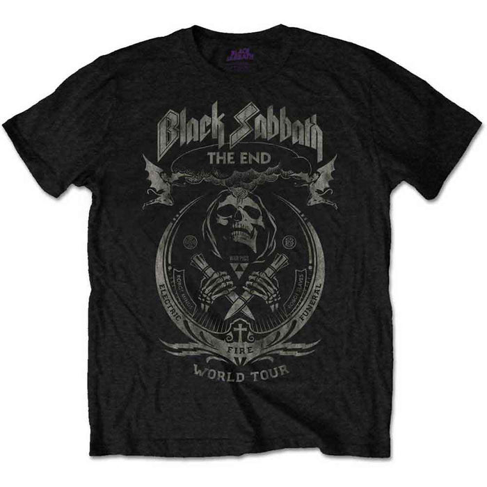 Black Sabbath The End Mushroom Cloud Black Medium T-Shirt