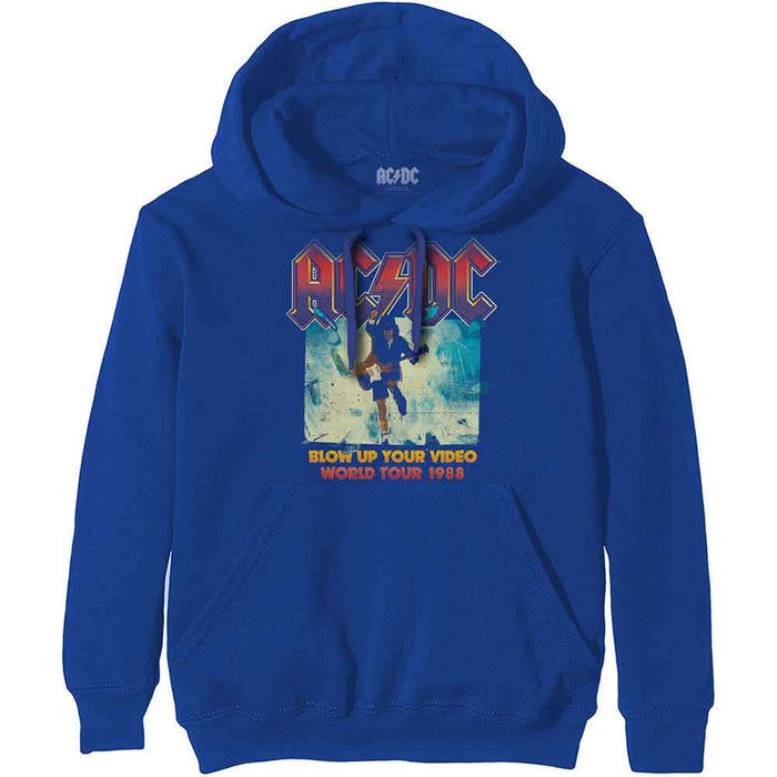 AC/DC Blow Up Your Video Blue Small Hoodie