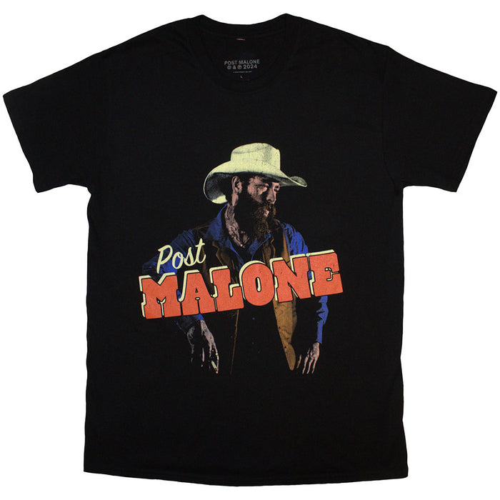 Post Malone Cowboy Black Large T-Shirt