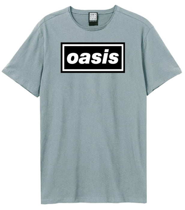 Oasis Black Logo Blue Large T-Shirt