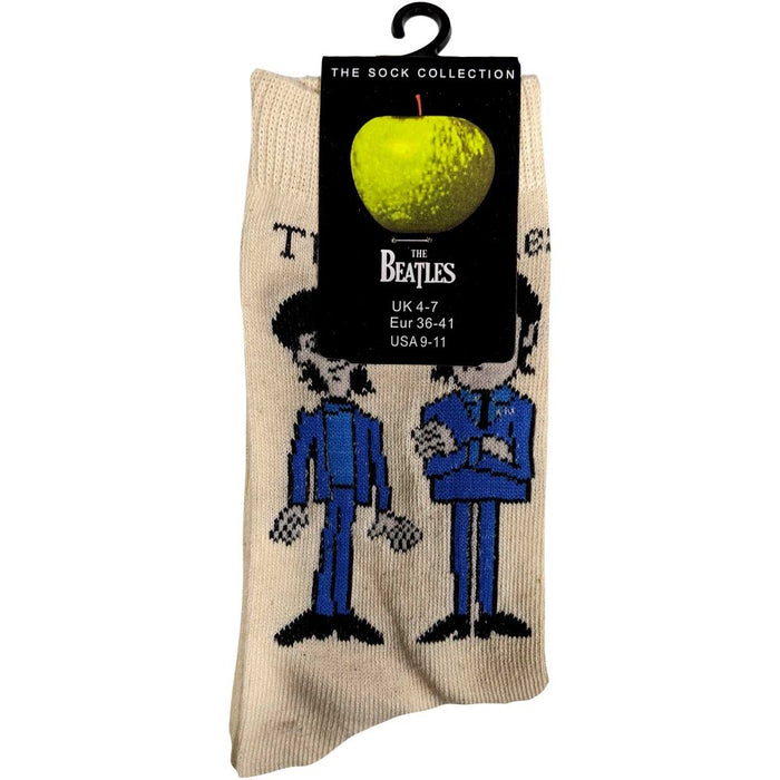 The Beatles Ladies Ankle Socks: Cartoon Standing (Uk Size 4 - 7)