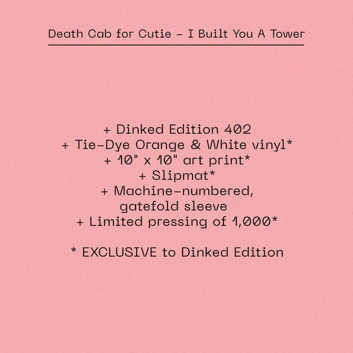 Death Cab for Cutie I Built You A Tower Vinyl LP Ltd Dinked Edition #402
