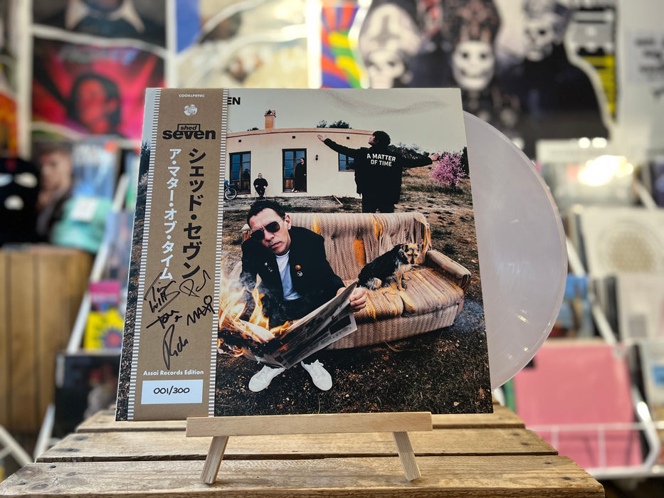 Shed Seven A Matter Of Time Vinyl LP Crystal Clear Colour Signed Assai Obi Edition 2024