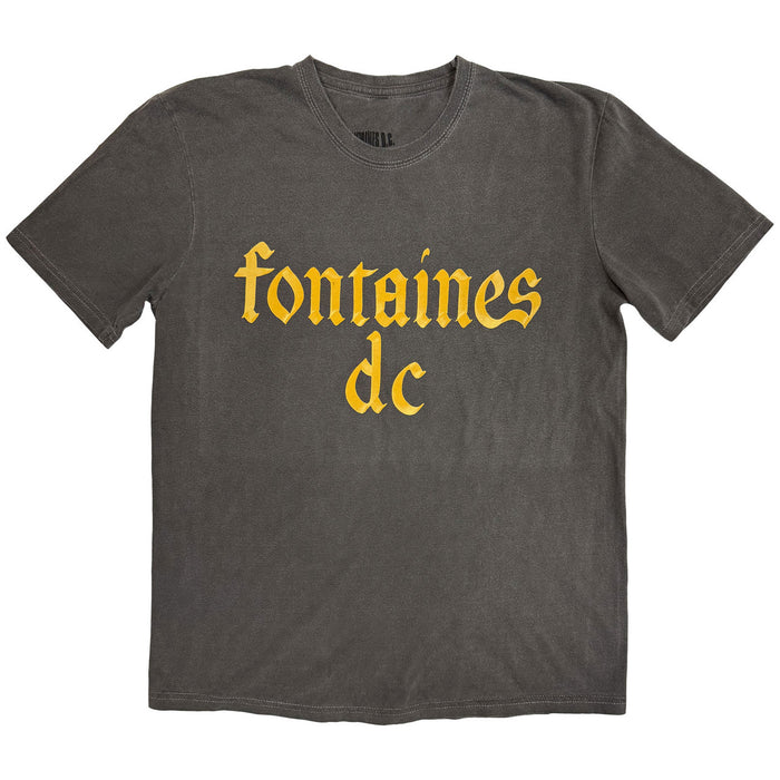 Fontaines D.C. Gothic Logo Charcoal XX-Large T-Shirt