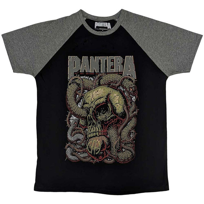 Pantera Serpent Skull Grey X-Large Unisex T-Shirt