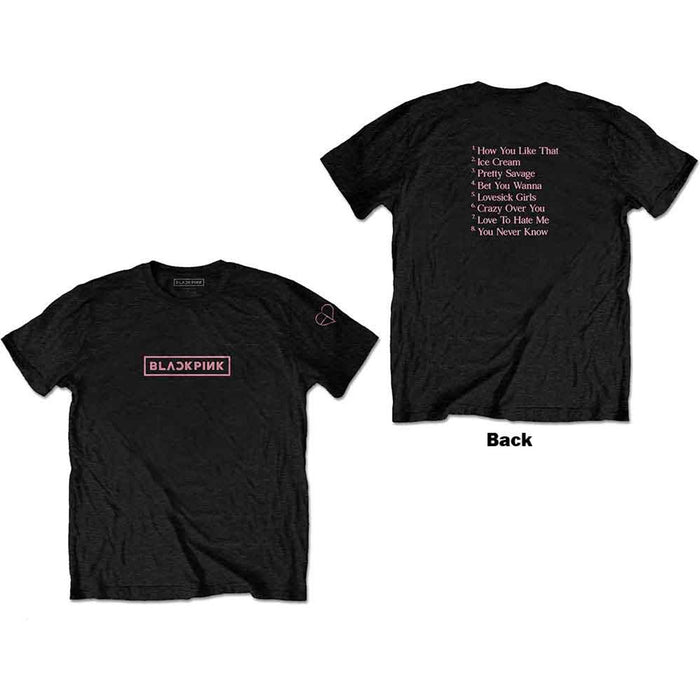 BLACKPINK The Album Track List Black XX-Large T-Shirt