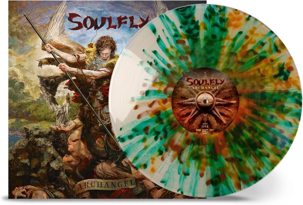 Soulfly Archangel Vinyl LP Natural Green Orange & Brown Splatter Colour 2025